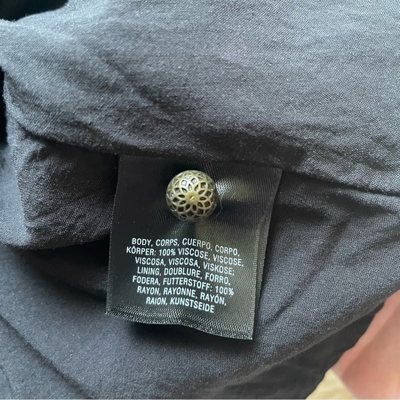 Anthropologie Maeve Dress Elia Open Cold Shoulder Knee Length Floral Tropical 10 - Picture 8 of 12